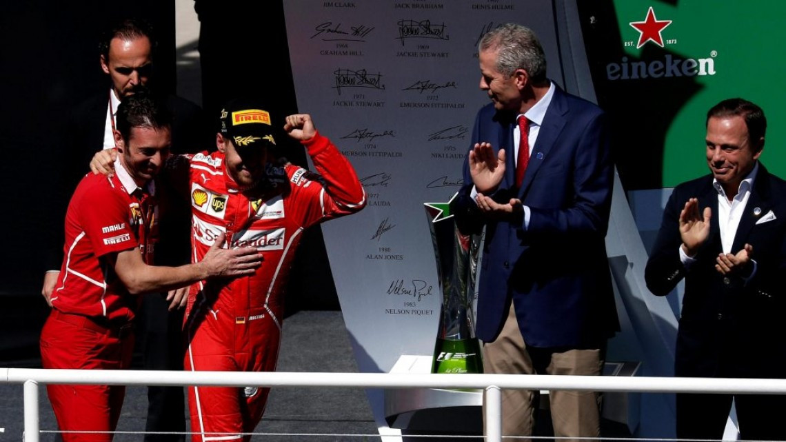 Sebastian Vettel se impone en el GP de Brasil 2017