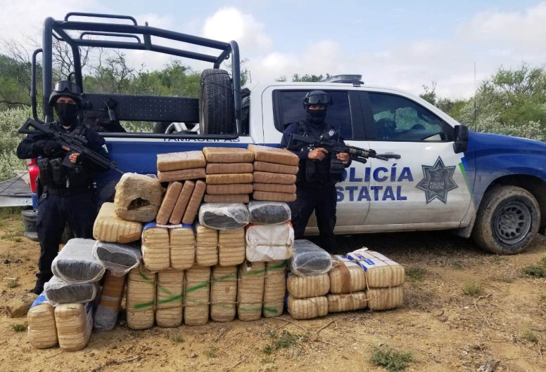 SSP informa sobre aseguramiento de 198 kilogramos de hierba