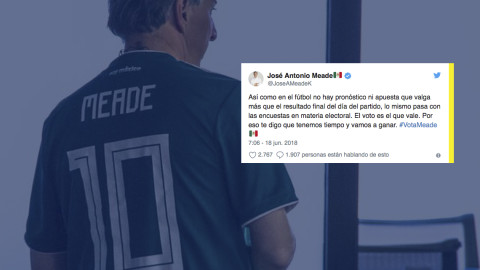 En futbol no hay pronóstico que valga, lo mismo pasa con encuestas: Meade