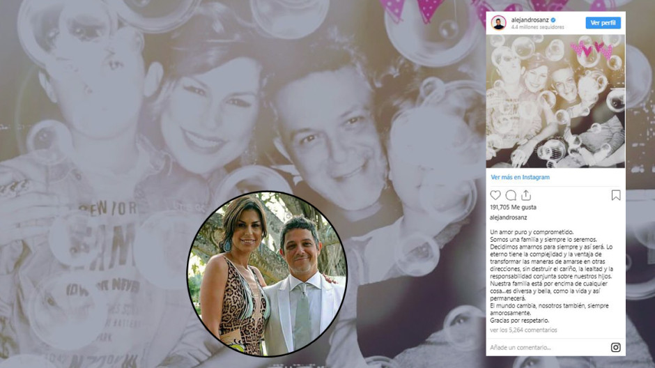 Alejandro Sanz y Raquel Perera confirman su divorcio