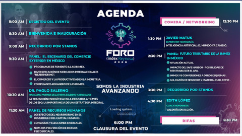 Celebrará INDEX Reynosa Foro 2023 este jueves