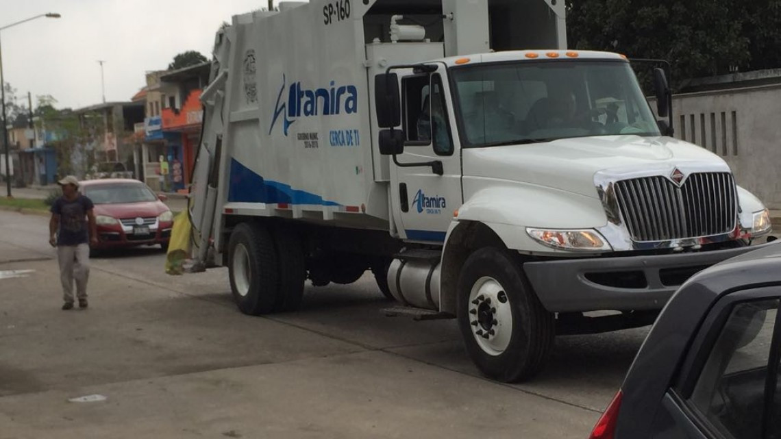 Lluvias retrasan la recolección de basura en Altamira