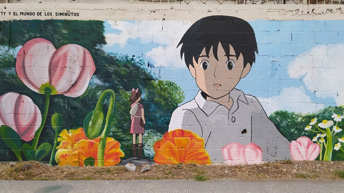 San Nicolás es pintado con imágenes de Studio Ghibli