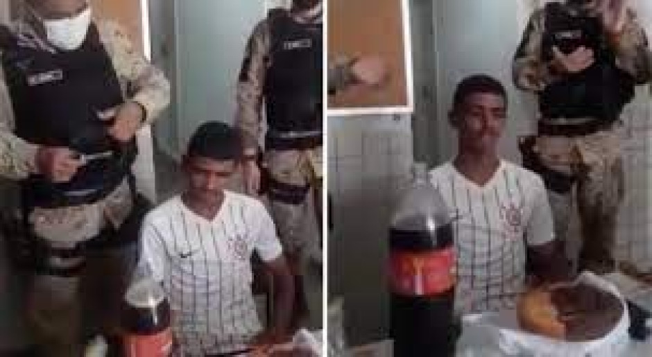 Celebran cumpleaños a joven detenido en Brasil