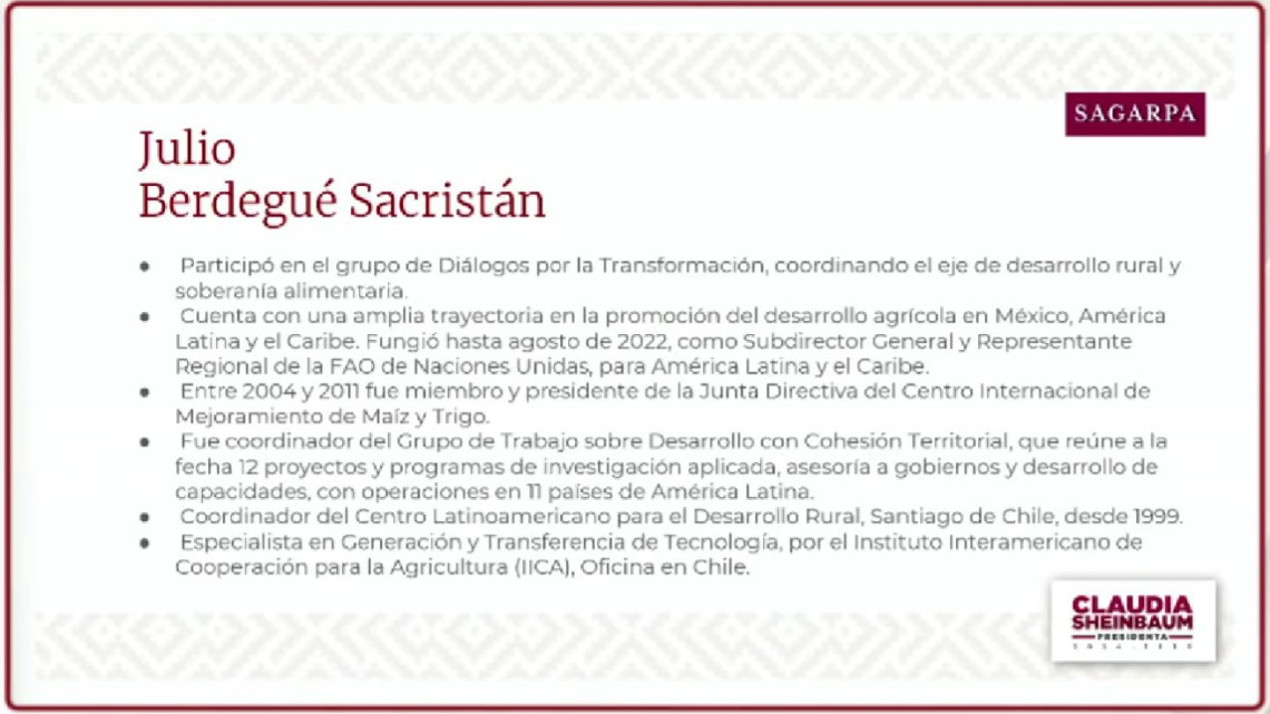 Claudia Sheinbaum presenta a seis integrantes de su gabinete