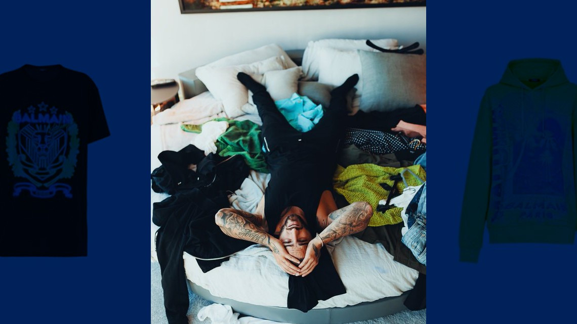 Maluma lanza colección de moda para Balmain