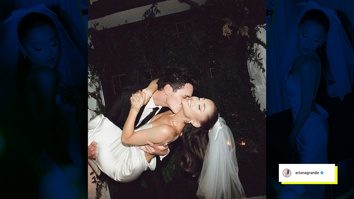 Ariana Grande comparte las primeras instantáneas de su boda