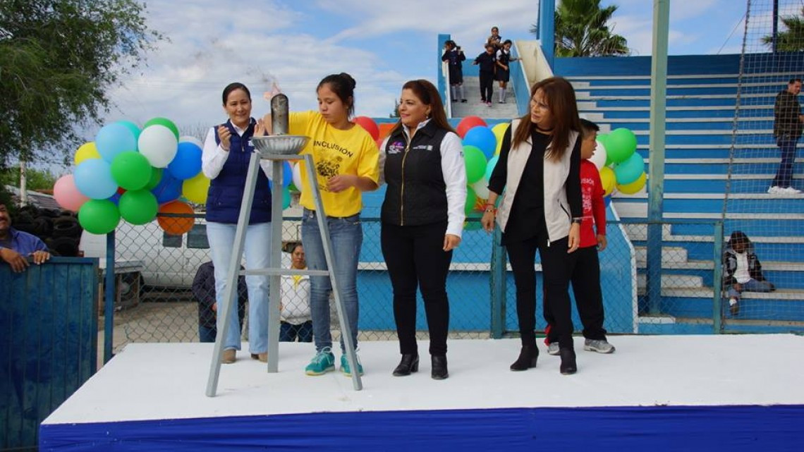  Inaugura alcaldesa Mini-Olimpiada de educación especial