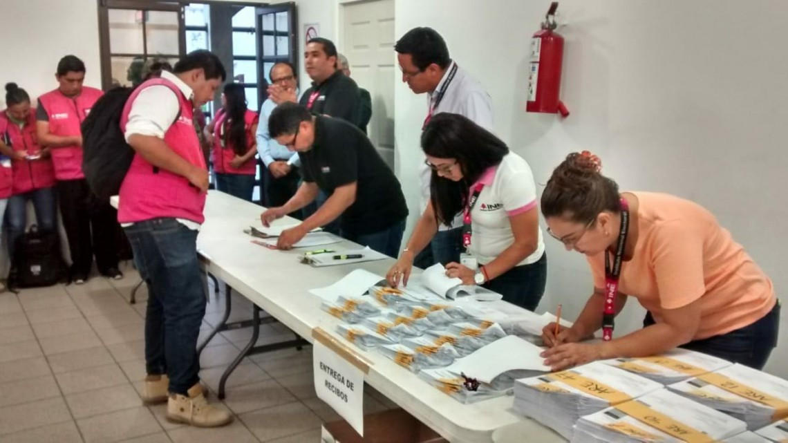 Inicia la entrega de paquetes electorales en Madero y Altamira 
