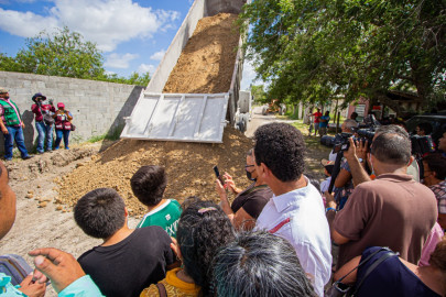 Más de 20 años esperaron obras; hoy, Gobierno de Matamoros le cumple a familias del campo