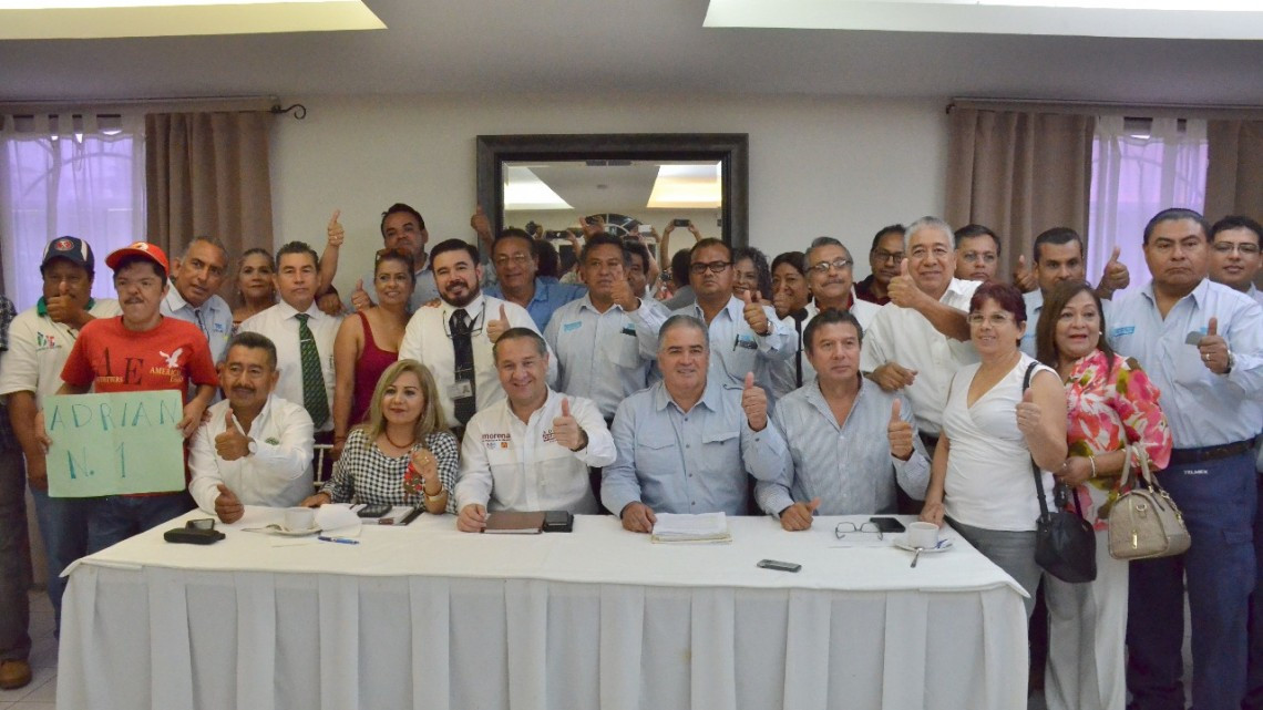 Sindicato de Telefonistas se suman a Adrián Oseguera