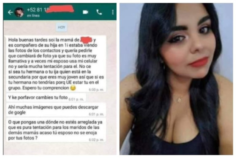 Mamá pide a otra cambiar su foto de Whatsapp por ser “tentación” para su marido