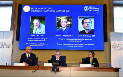 David Card, Joshua Angrist y Guido Imbens ganan el Premio Nobel de Economía 2021