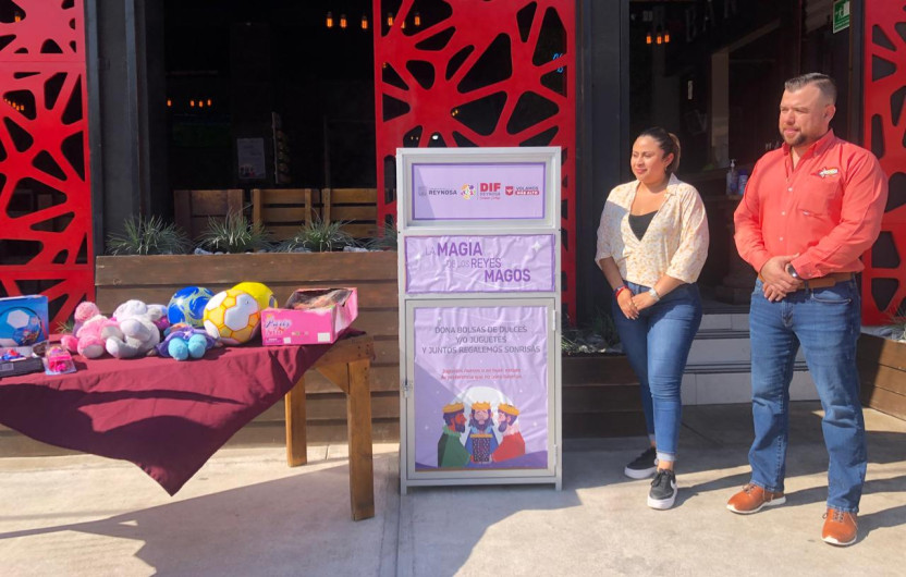 Instalan buzones de Reyes Magos para recolectar juguetes