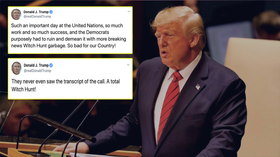 Trump señala como “cacería de brujas” el anuncio de Nancy Pelosi