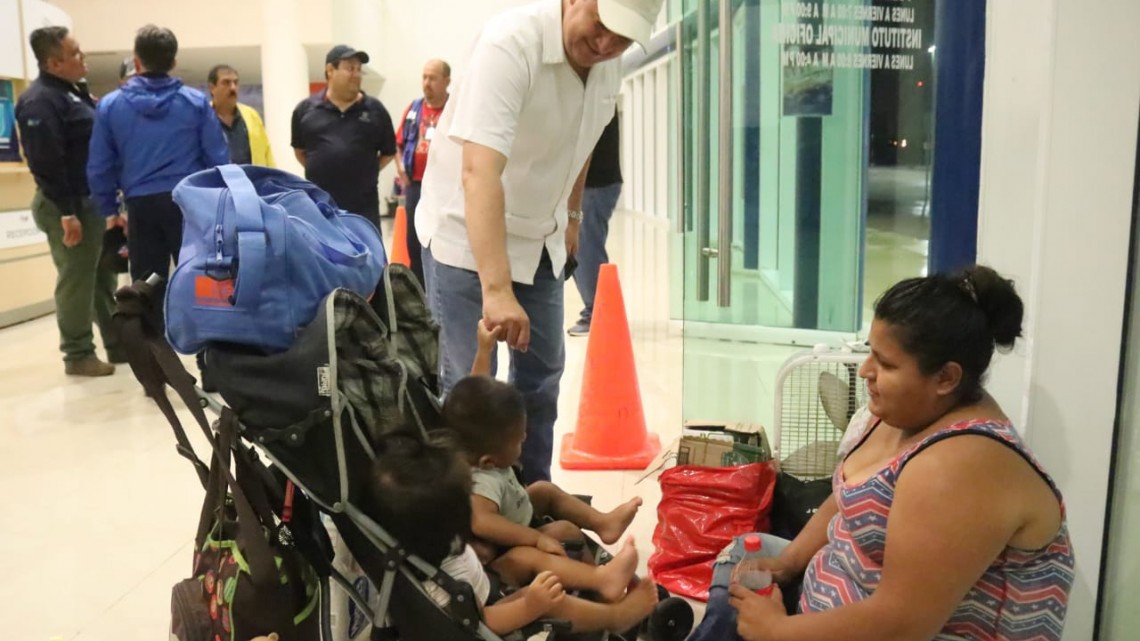 45 personas en albergues por tormenta en Reynosa