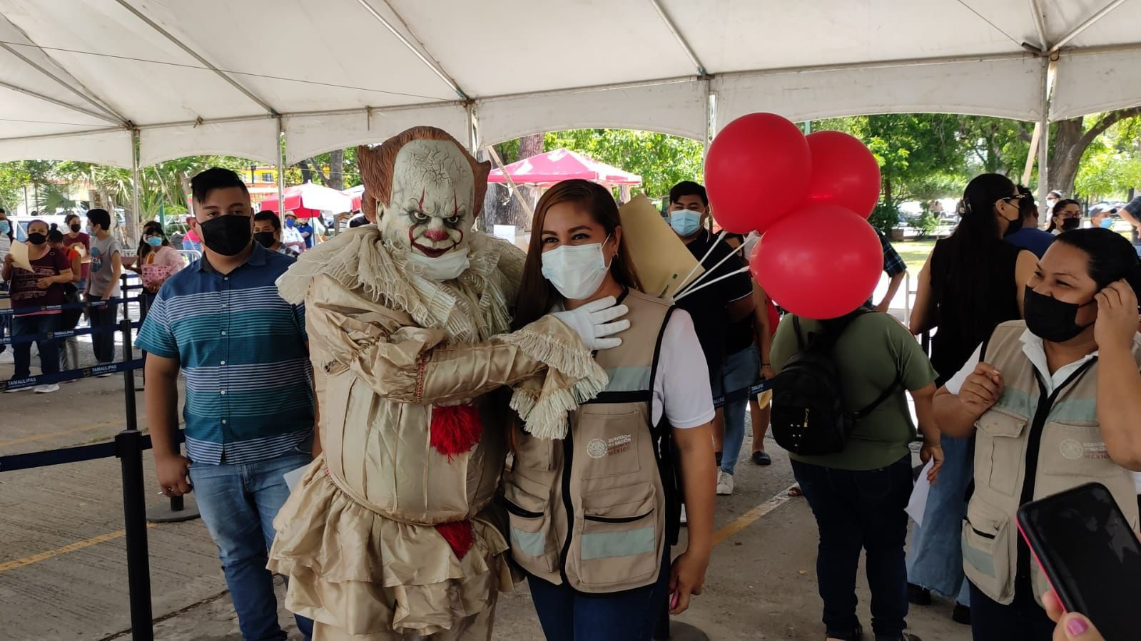 Llega el miedo a Pennywise y acude a vacunarse contra el Covid19 