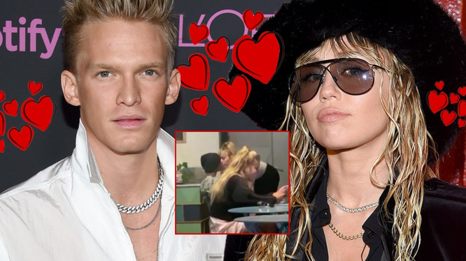 Captan a Miley Cyrus muy romántica con Cody Simpson
