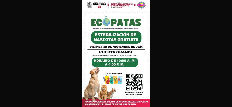 Impulsan Alcalde de Reynosa Carlos Peña Ortiz y ciudadanos, mejor vida para los animales