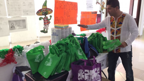 Apertura UNT Tampico centro de acopio para Oaxaca y Veracruz