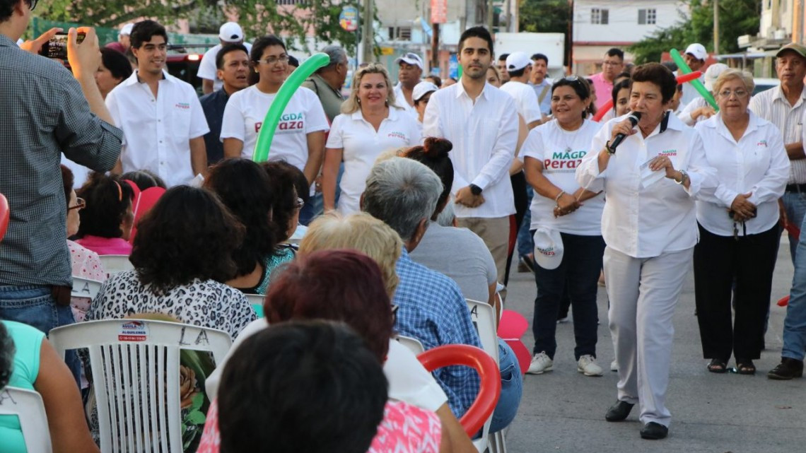 Habitantes de la "Cascajal" muestran su apoyo a Magda Peraza