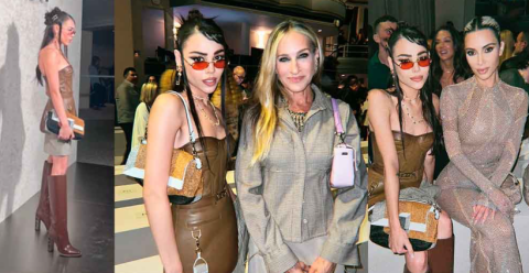 Danna Paola posa con Kim Kardashian y Sarah Jessica Parker