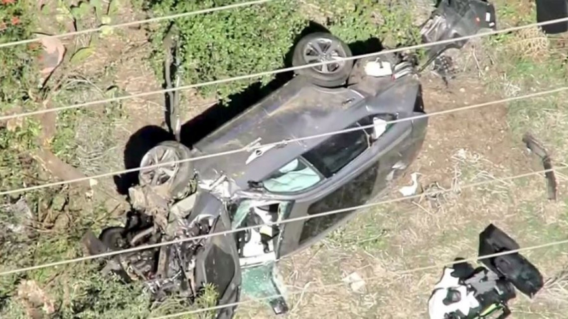 Tiger Woods sufre un accidente automovilístico