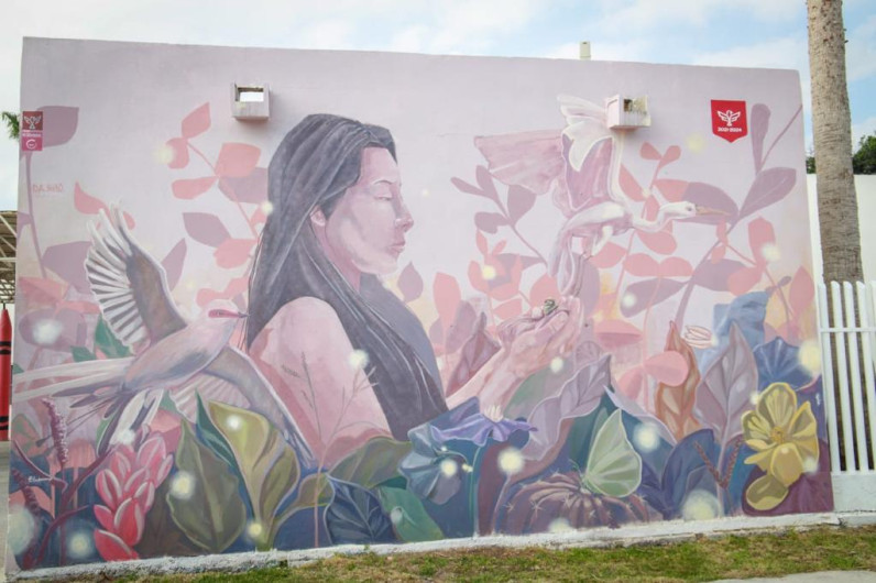 Expone Gobierno de Reynosa el mural "Nido para Florecer" 
