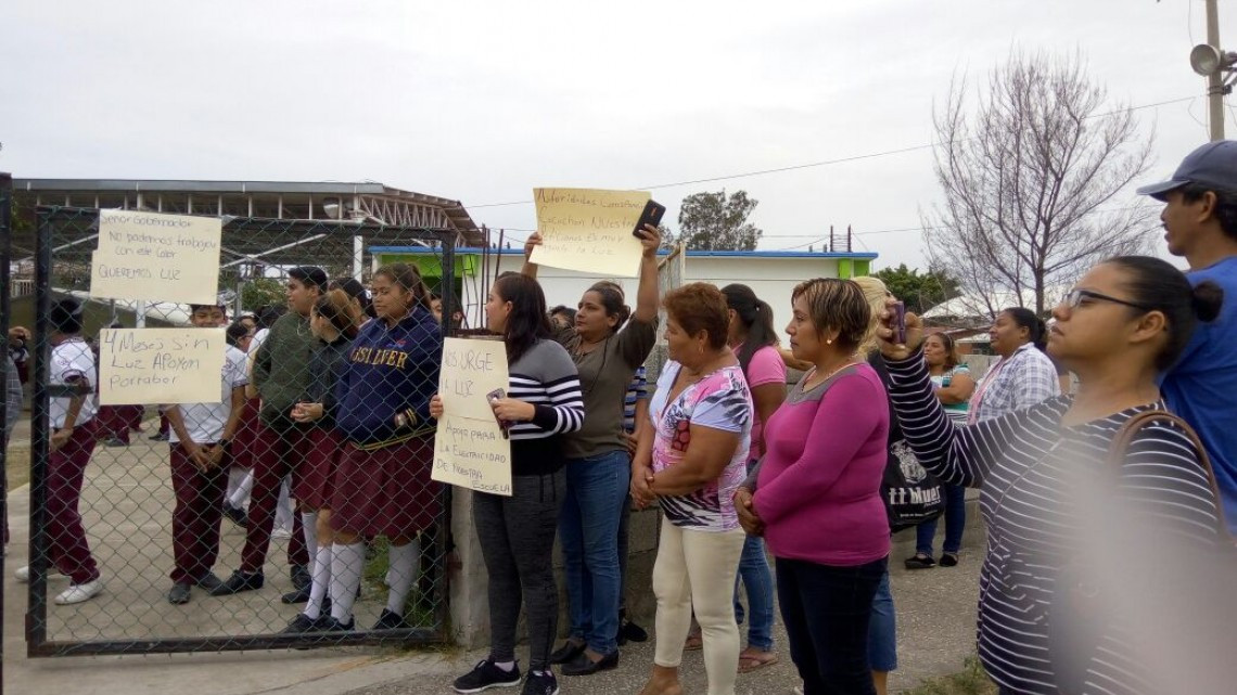 Escuela de Altamira sin energía eléctrica desde hace cuatro meses