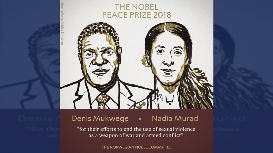 Denis Mukwege y Nadia Murad ganan Nobel de la Paz 2018