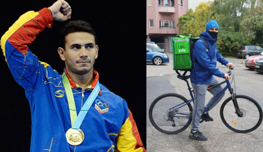 El campeón olímpico que sobrevive haciendo entregas de comida en Uber