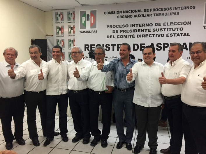 Disputan 9 la dirigencia del PRI en Tamaulipas