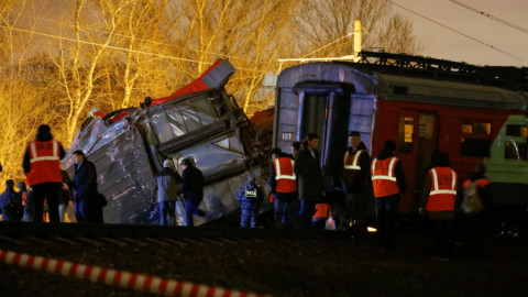Choque de trenes deja 31 heridos en Moscú