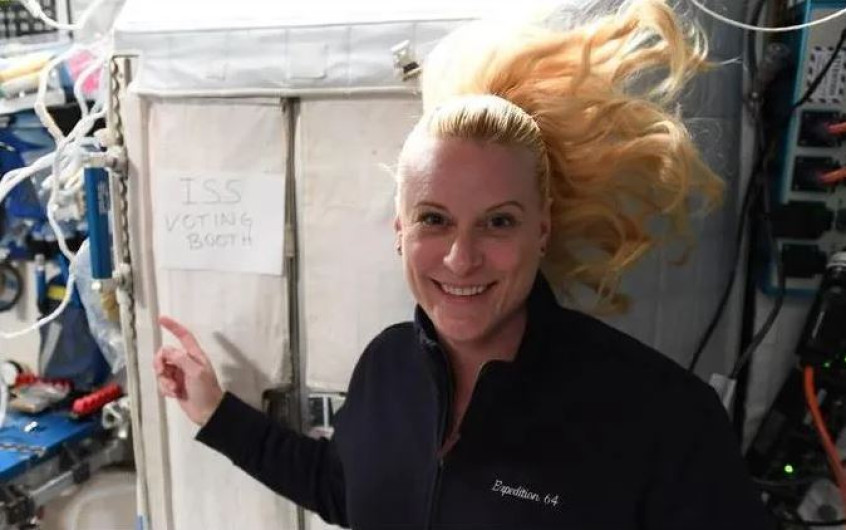 Astronauta estadounidense emite su voto desde el espacio 