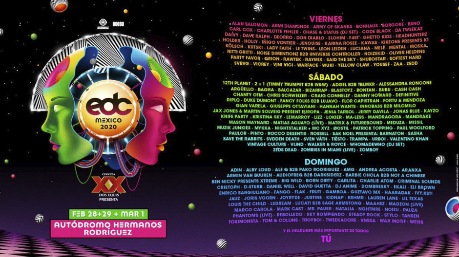 Revelan el cartel del EDC México 2020