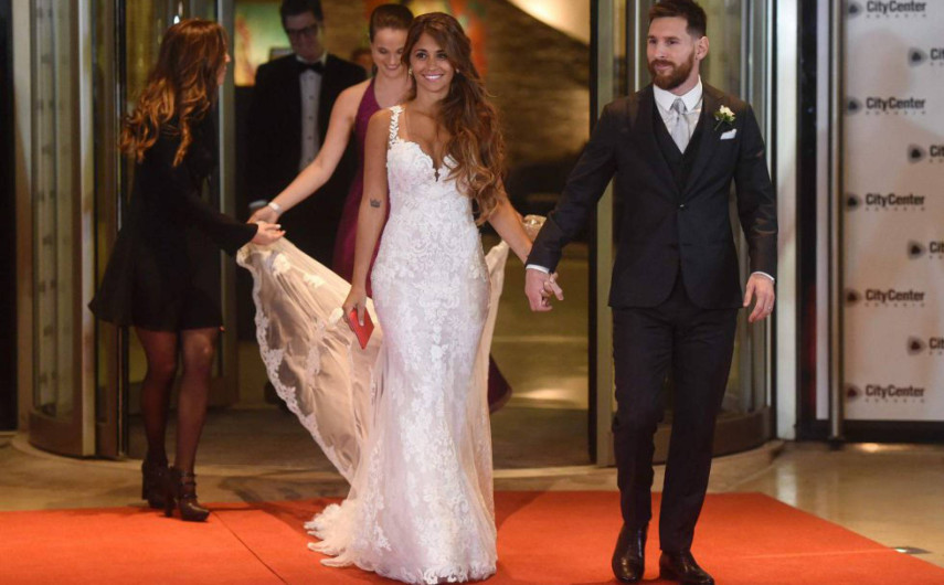Los invitados a la boda de Messi donaron solo 9.500 euros a una ONG