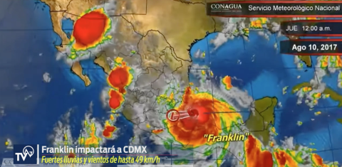 Impactará Franklin a CDMX   