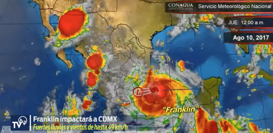 Impactará Franklin a CDMX   