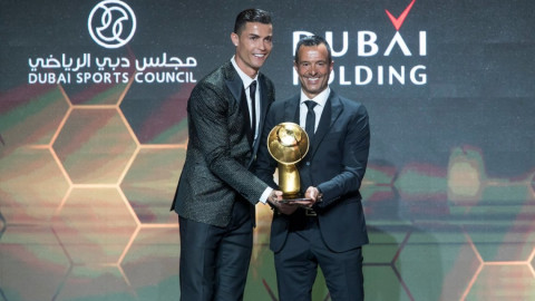 Cristiano es el Mejor Jugador del Año de los Globe Soccer Awards