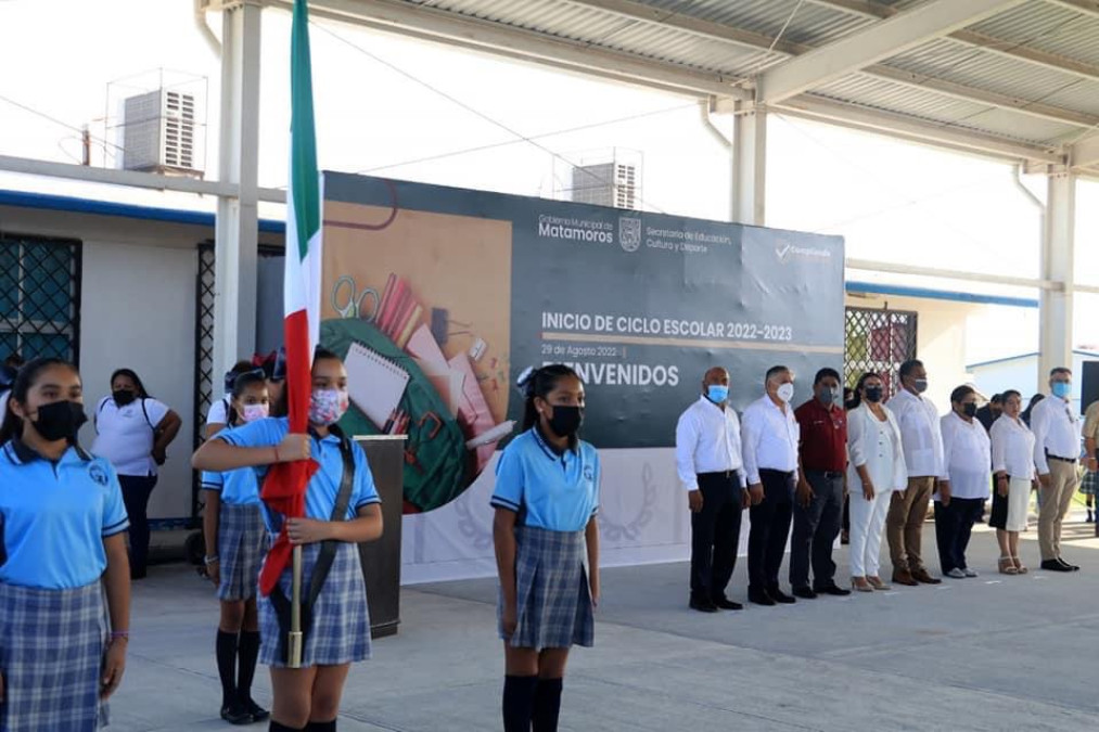 Activa Gobierno de Matamoros ciclo escolar en escuelas del Fraccionamiento Palmares