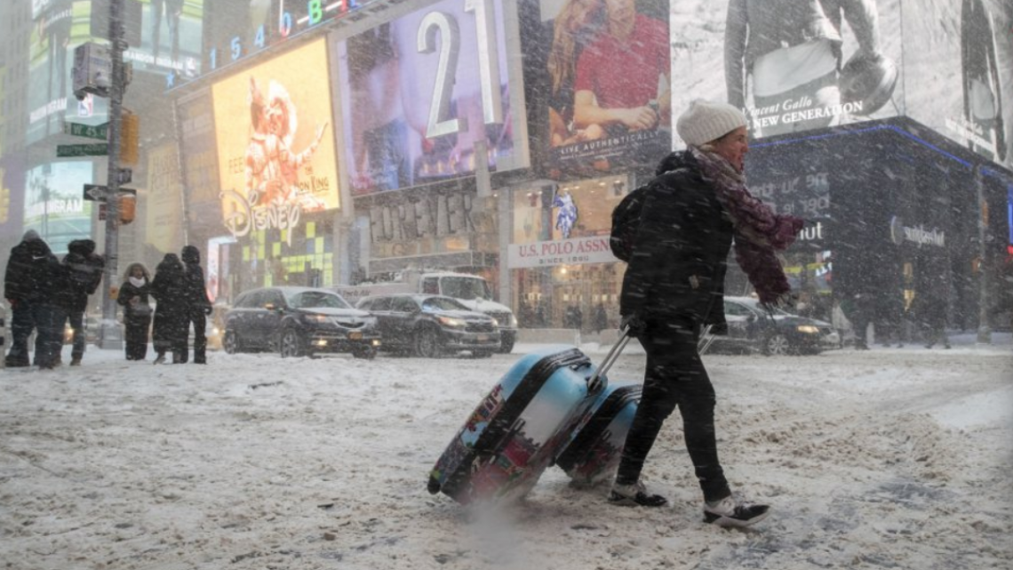 Heladas en EU y Canadá en imágenes