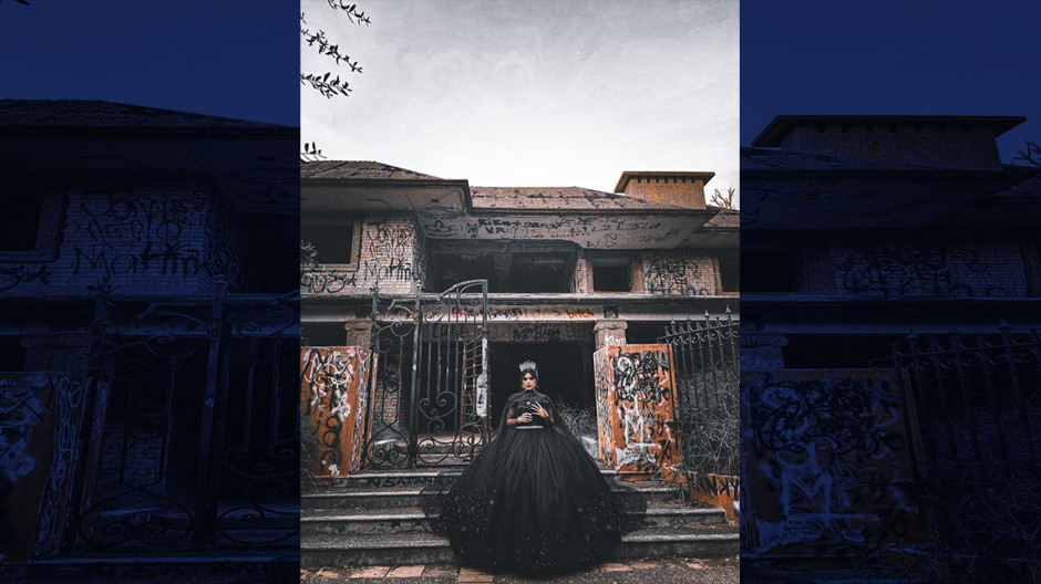 Quinceañera en Matamoros festeja con sesión de fotos en “Casa Narcosatánica”