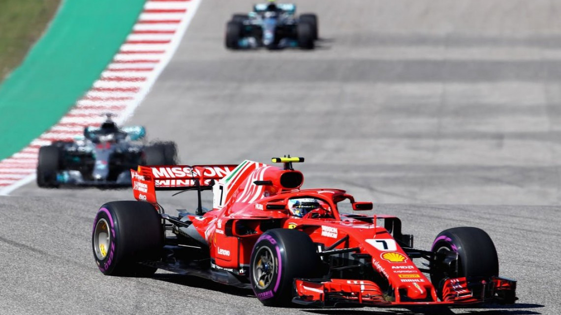 Kimi Raikkonen se lleva el GP de EU, Checo Pérez termina en décima posición