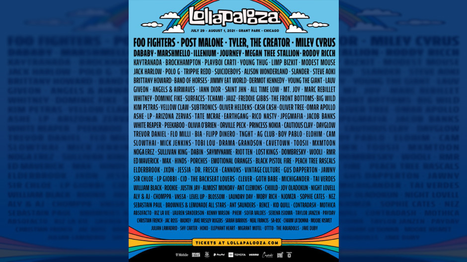 Lollapalooza 2021 revela su cartel oficial 