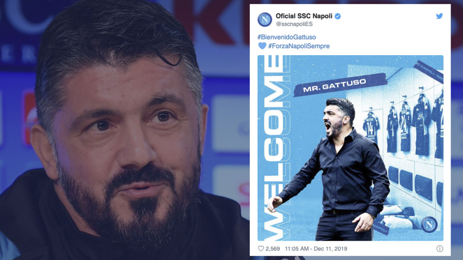 Gennaro Gattuso es el nuevo técnico del Napoli