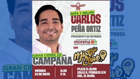 Ya Ganamos, ven y celebra el Triunfo de Carlos Peña Ortíz 