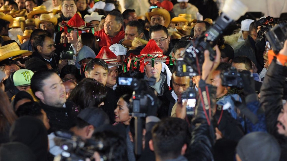 Meade inicia precampaña en San Juan Chamula, Chiapas