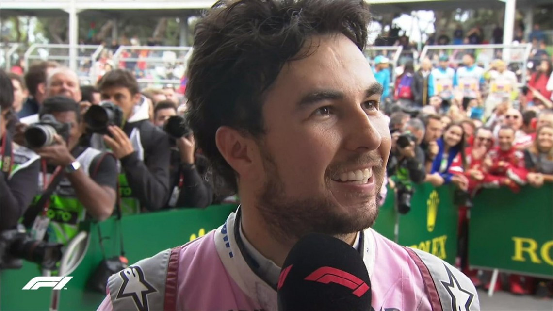 Sergio Pérez se lleva el tercer lugar en el podio de Azerbaiyán