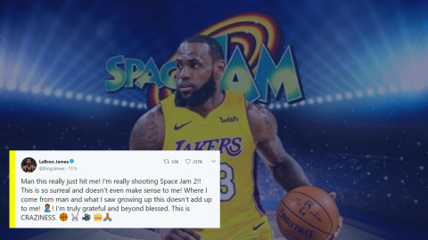 LeBron, entusiasmado con el comienzo del rodaje de 'Space Jam 2' 