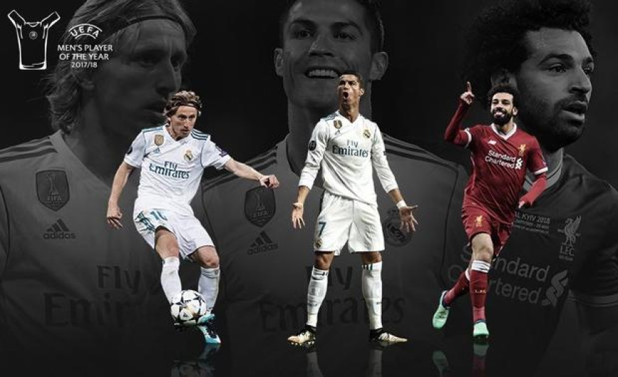 Ronaldo, Modric y Salah, los tres nominados a Jugador del Año por UEFA